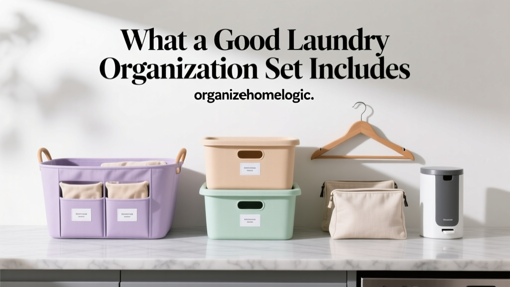 What a Good Laundry Organization Set Includes