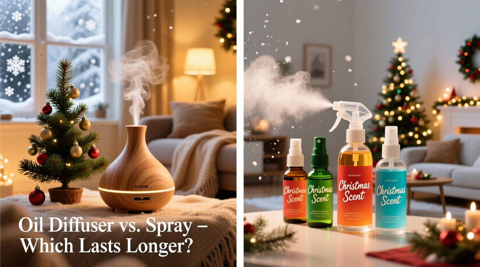 is a scent infused christmas tree oil diffuser better than sprays