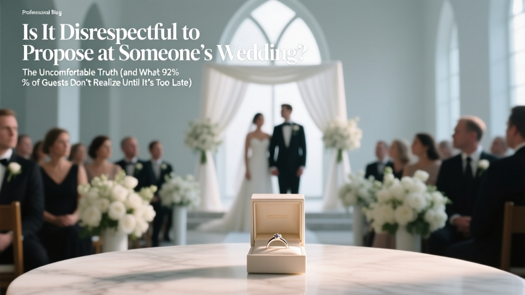 Proposing at a Wedding: Is It Disrespectful? (2026)