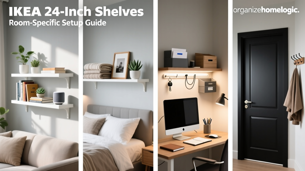 IKEA 24-Inch Shelves: Room-Specific Setup Guide