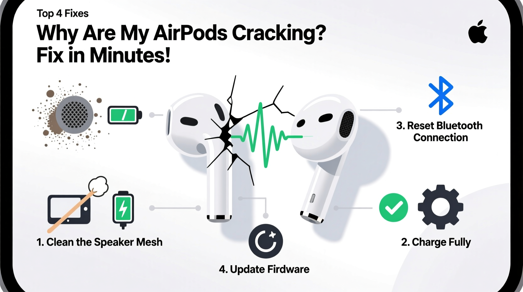 why are my airpods crackling and how to fix it in minutes