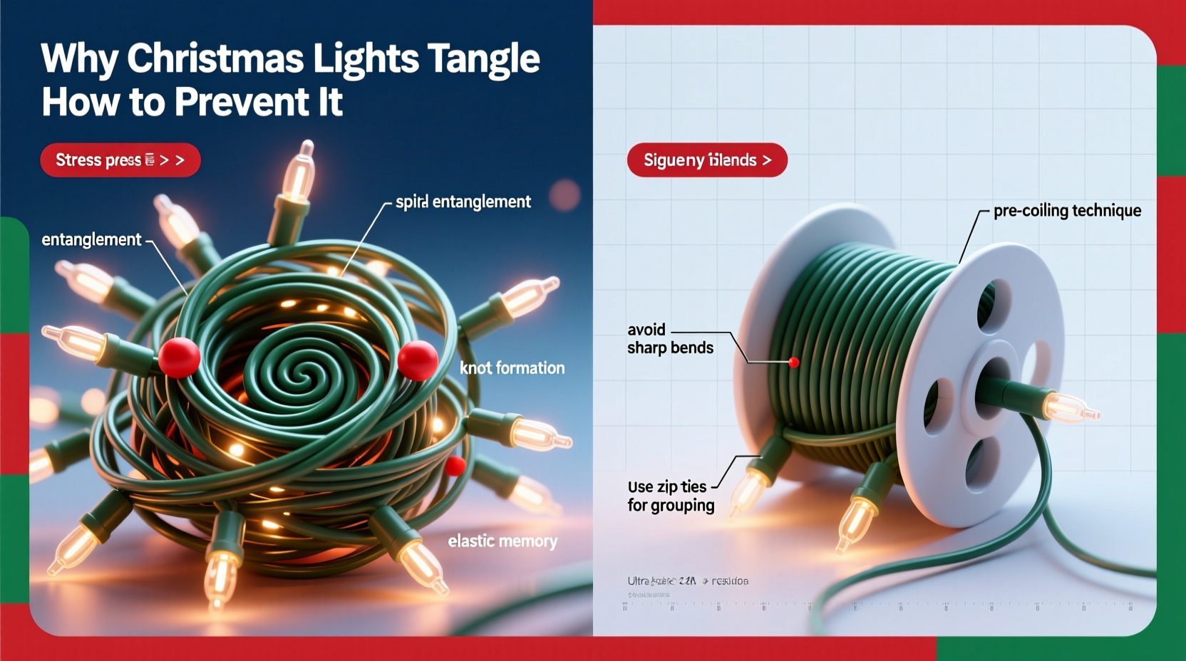 why do christmas lights get tangled so easily and how to avoid it