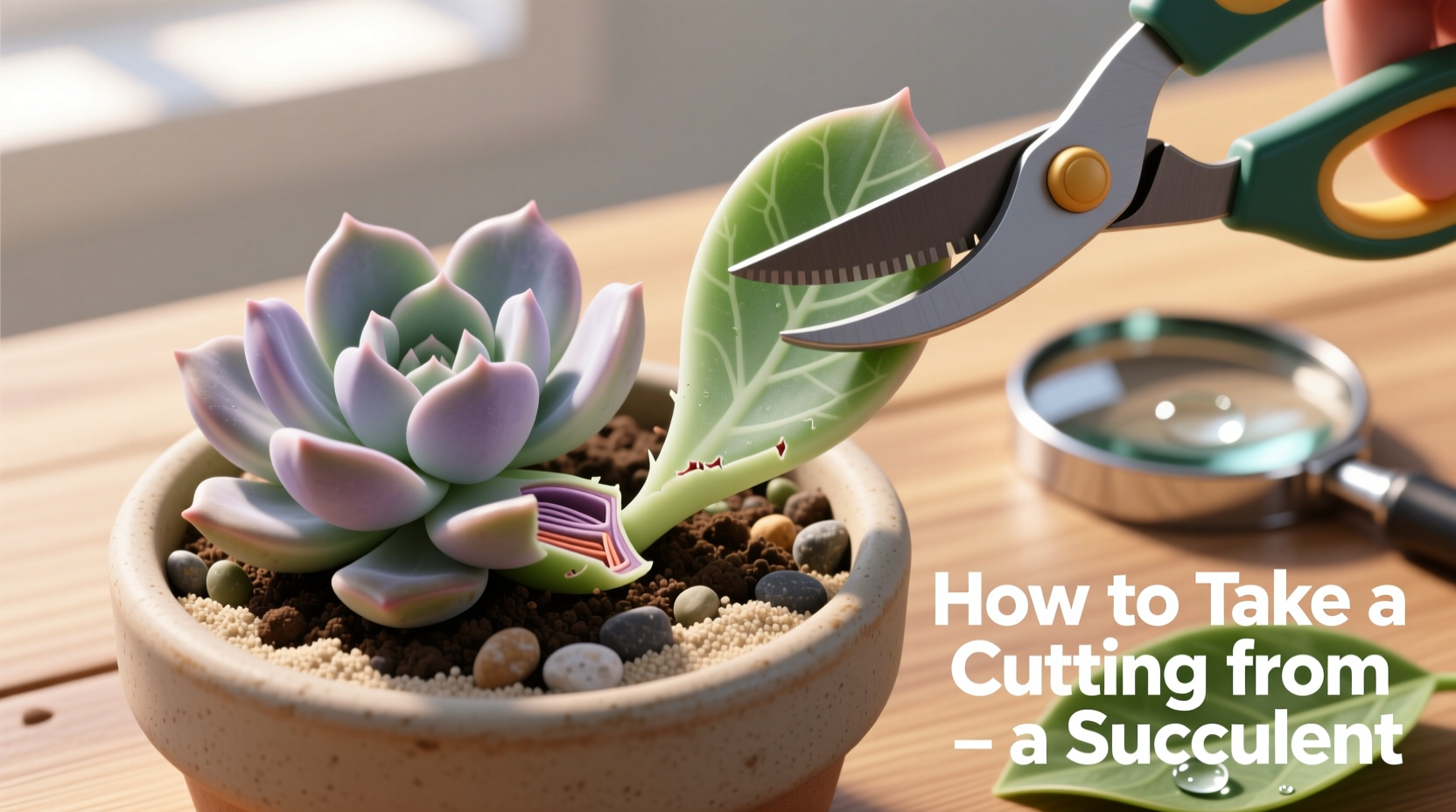 How To Take A Cutting From A Succulent