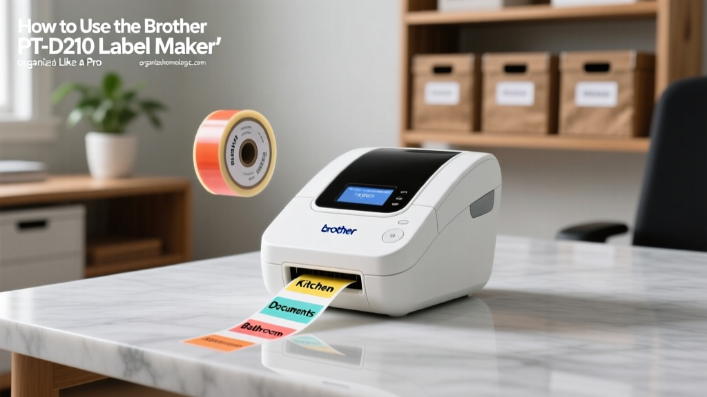 How to Use the Brother PT-D210 Label Maker Like a Pro