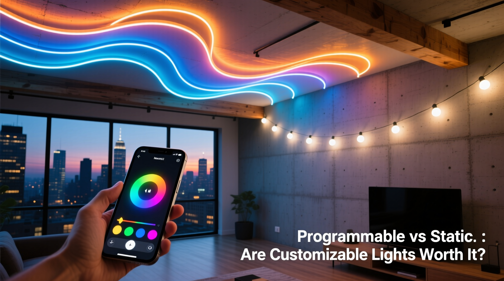 programmable led strips vs static strings are customizable lights worth it