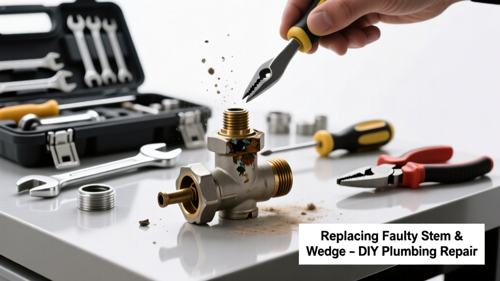 Replacing a Stuck Gate Valve's Faulty Stem or Wedge
