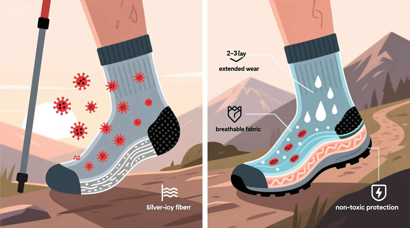 how to deodorize hiking socks without washing