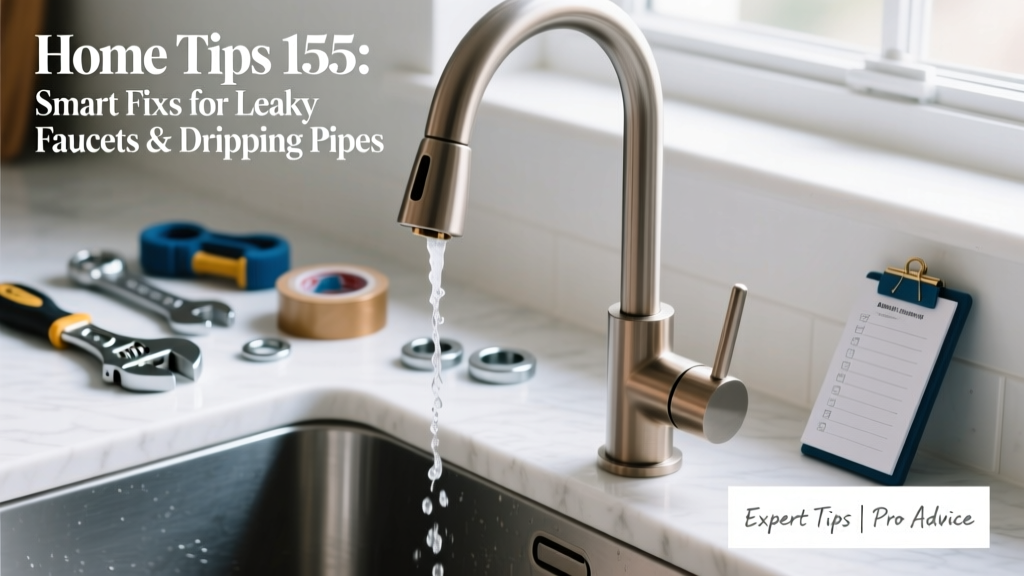Home Tips 155: Smart Fixes for Leaky Faucets & Dripping Pipes