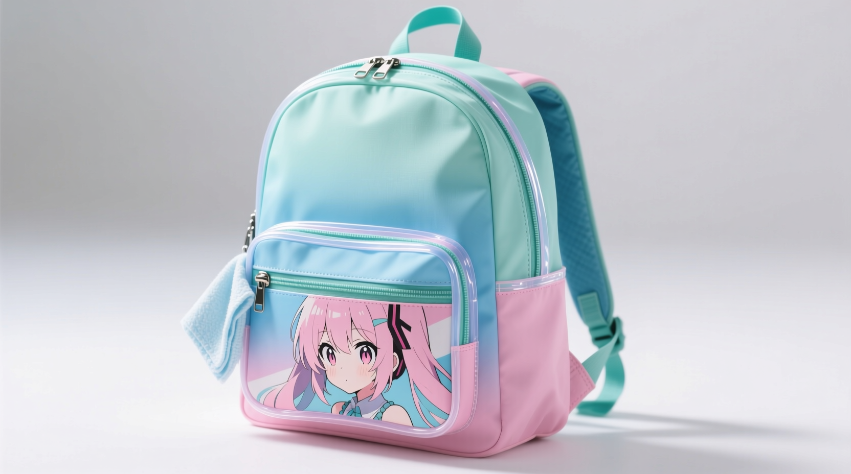 how to clean polyester anime backpacks without clouding pvc
