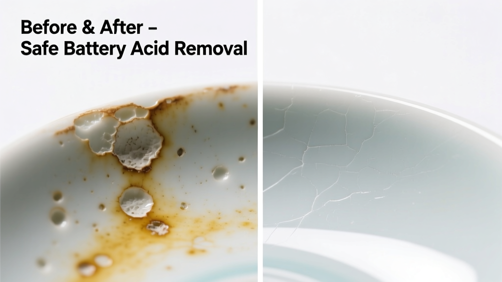 How to Remove Battery Acid from Porcelain Safely