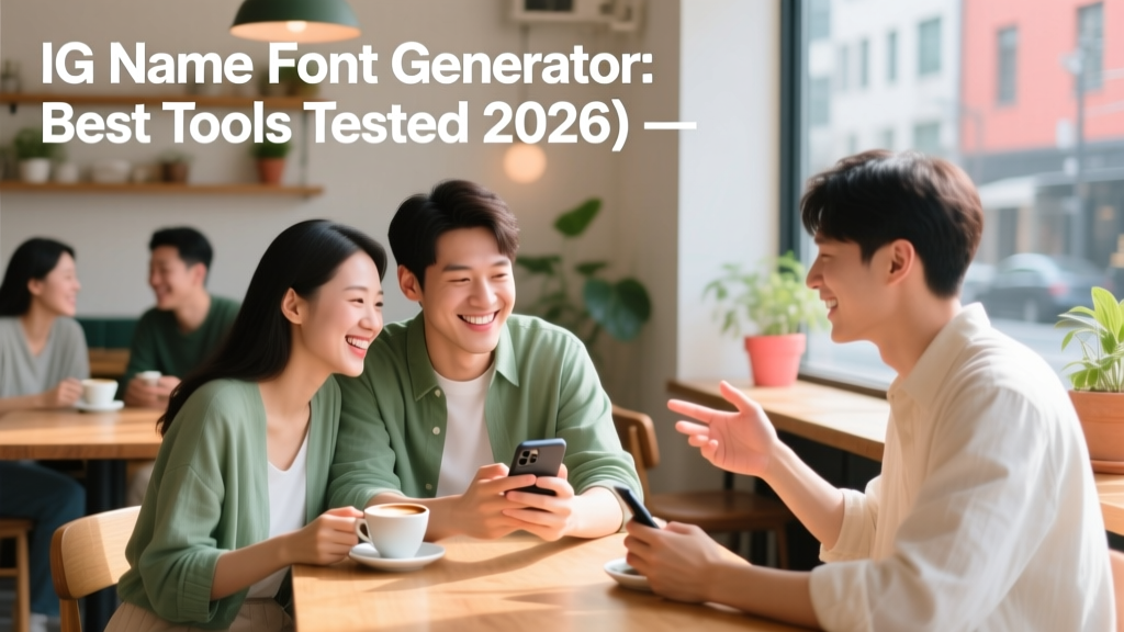 IG Name Font Generator: Best Tools Tested (2026)