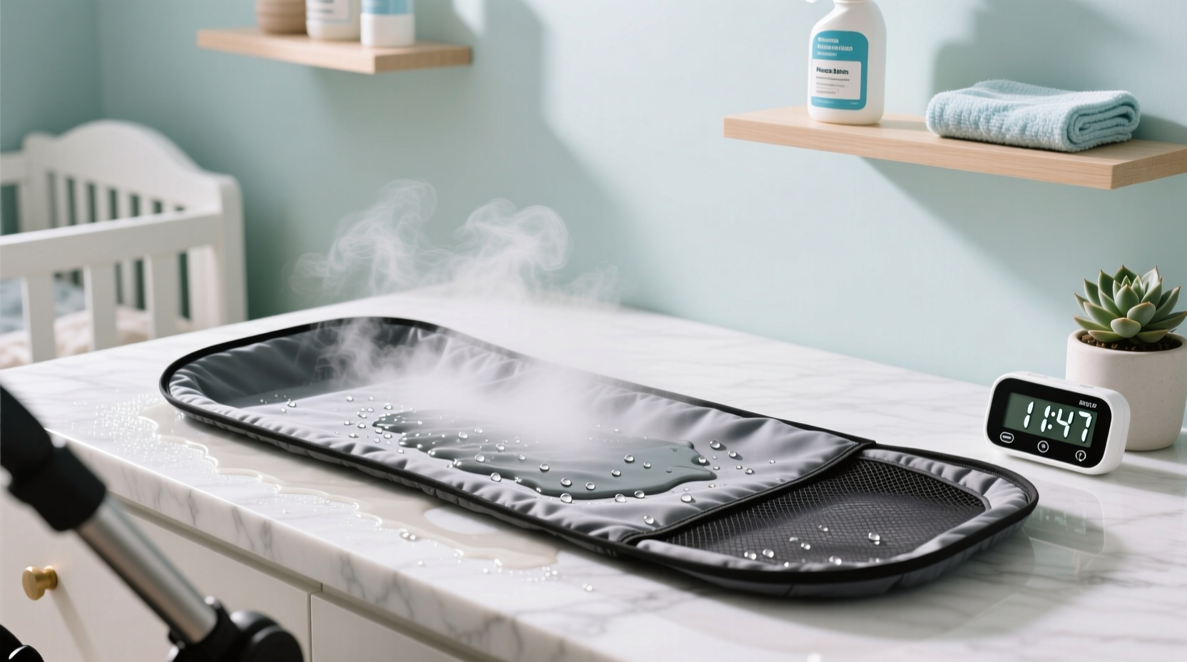 how to sanitize pet stroller liners without mildew