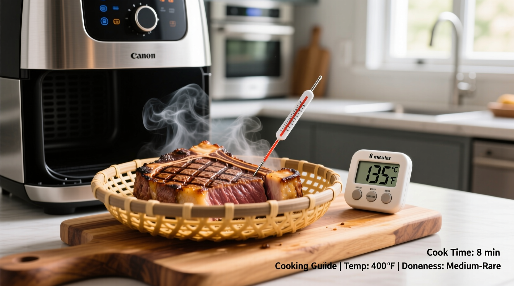 how long to cook a steak in the air fryer