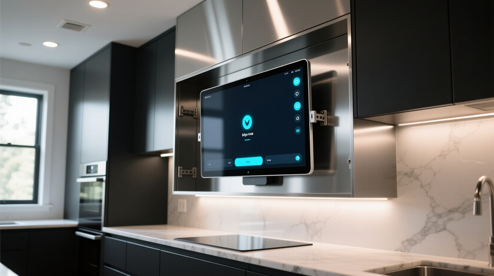 build a wall mounted kitchen computer