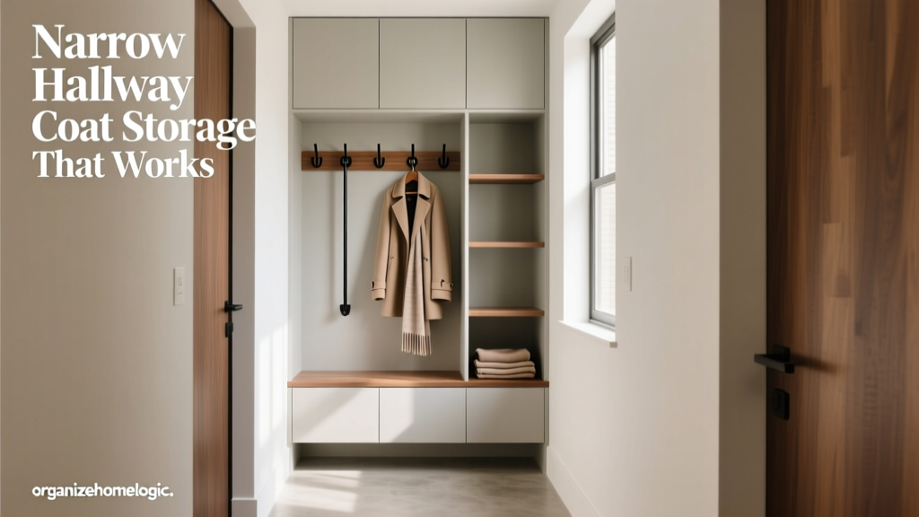 Narrow Hallway Coat Storage That Works