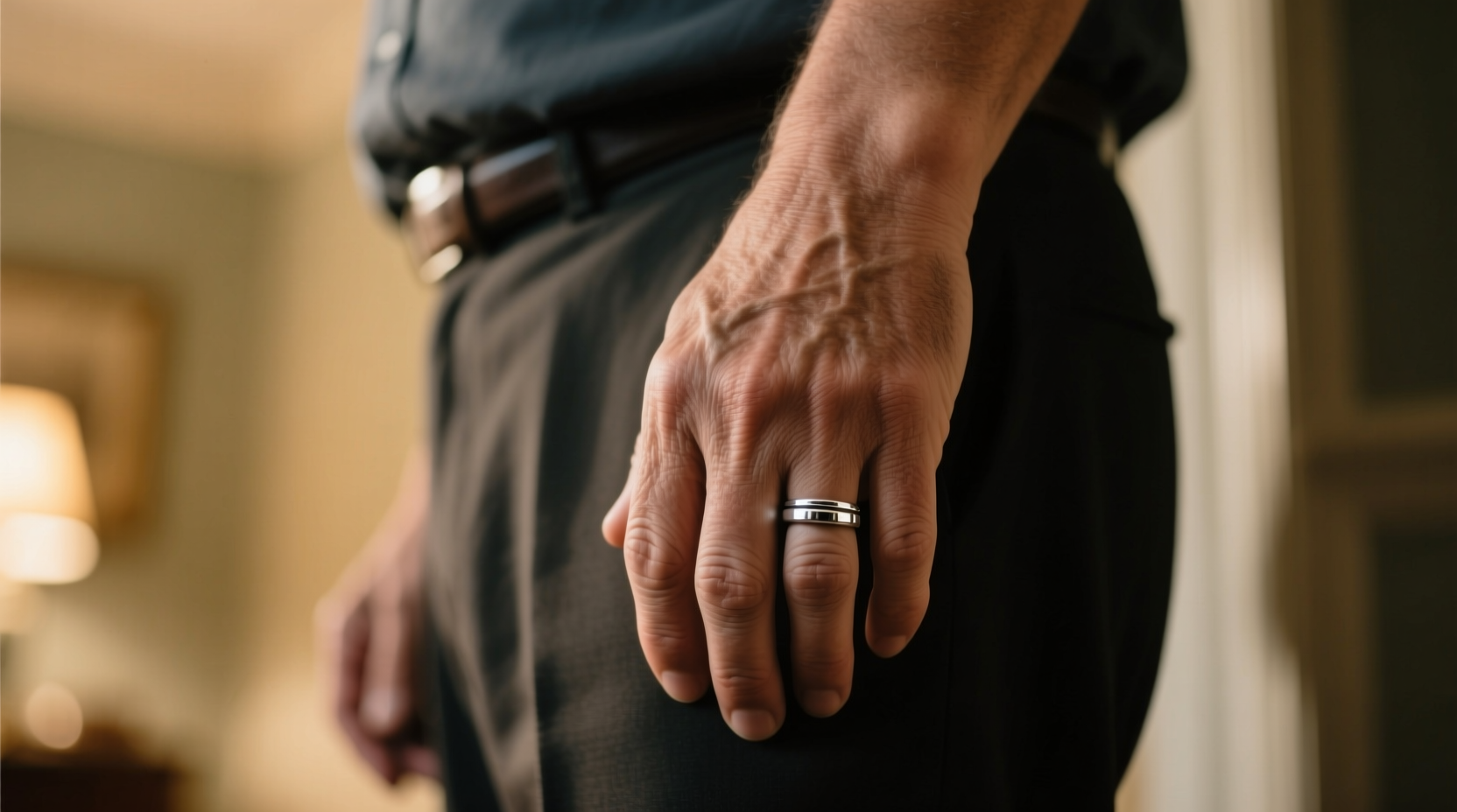 what hand does the man wear his wedding ring on