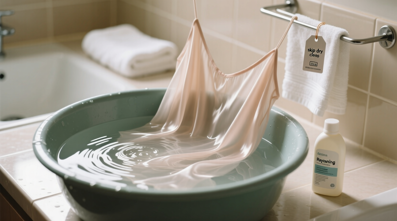 can you hand wash rayon dresses safely