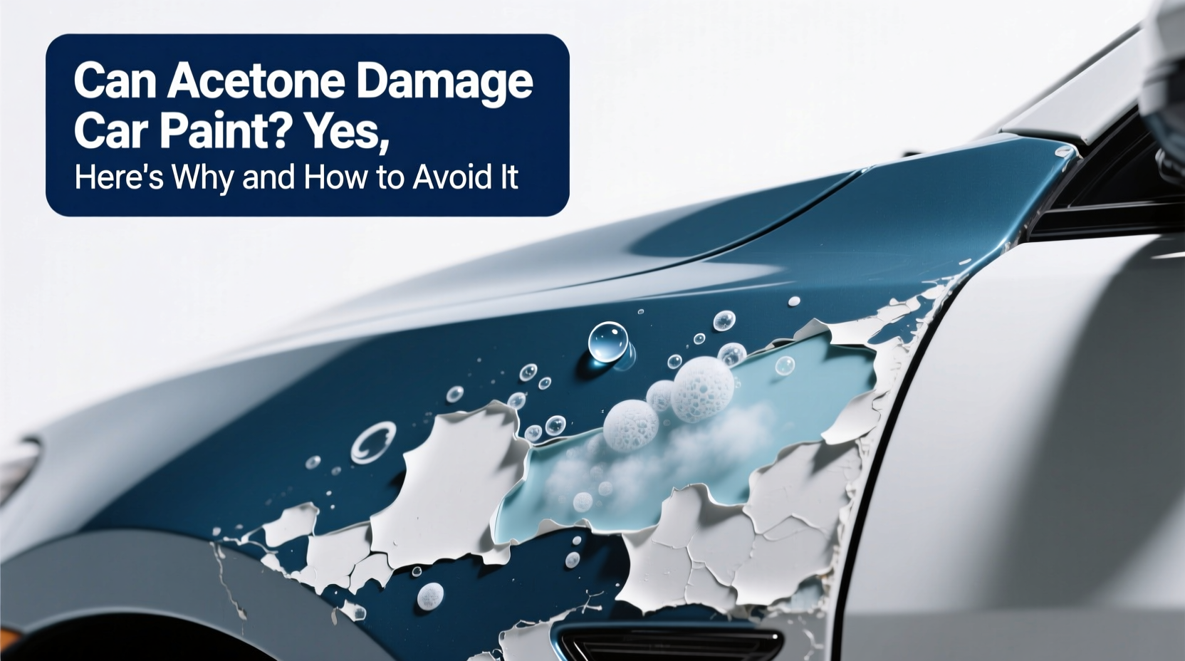can acetone damage car paint
