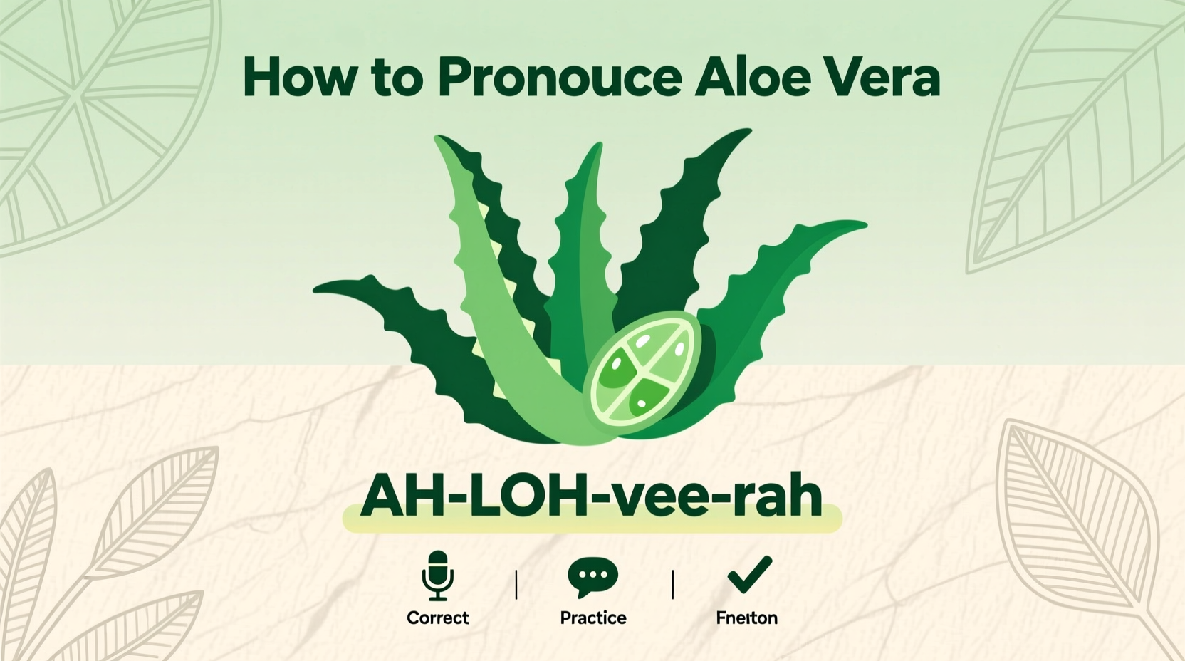 Pronounce Aloe Vera Right | TheHomeSprouts