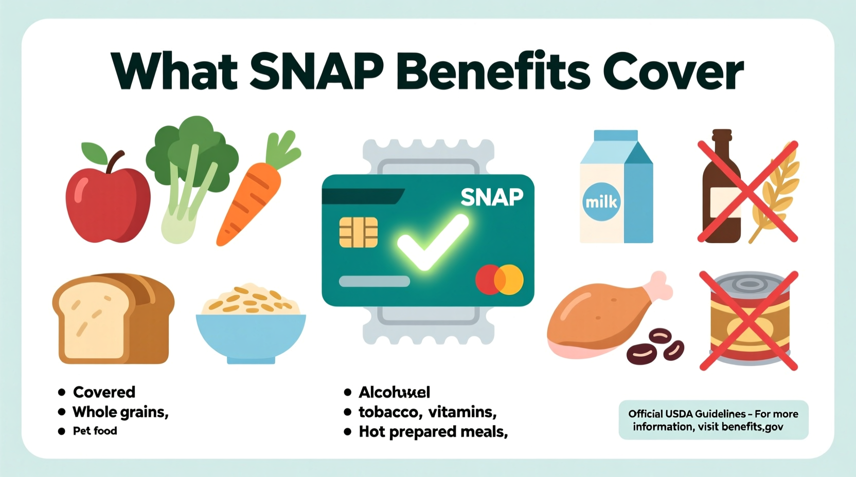 what does food stamps cover