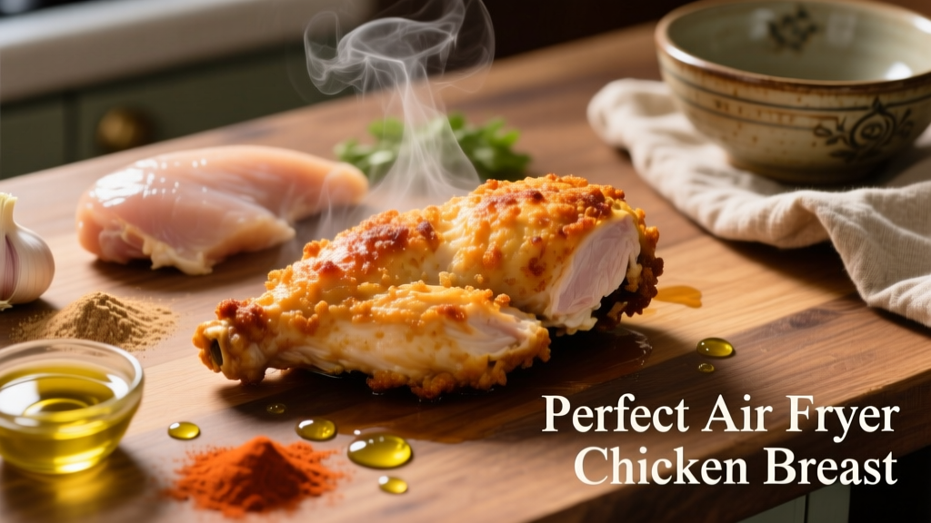Perfect Air Fryer Chicken Breast (Crispy & Juicy!)