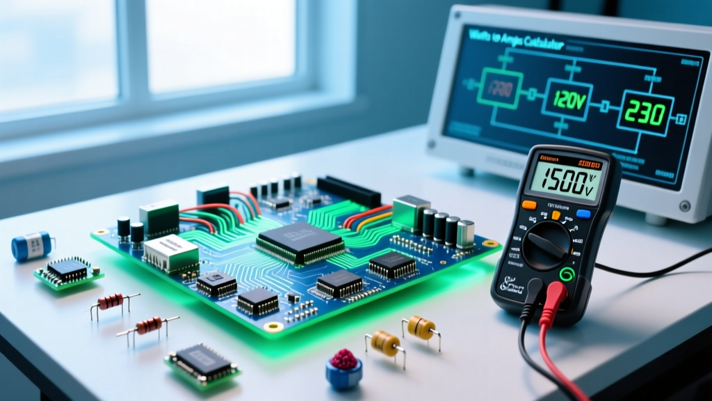 Watts to Amps Calculator: How to Convert 1500W for 120V, 230V, and 3-Phase