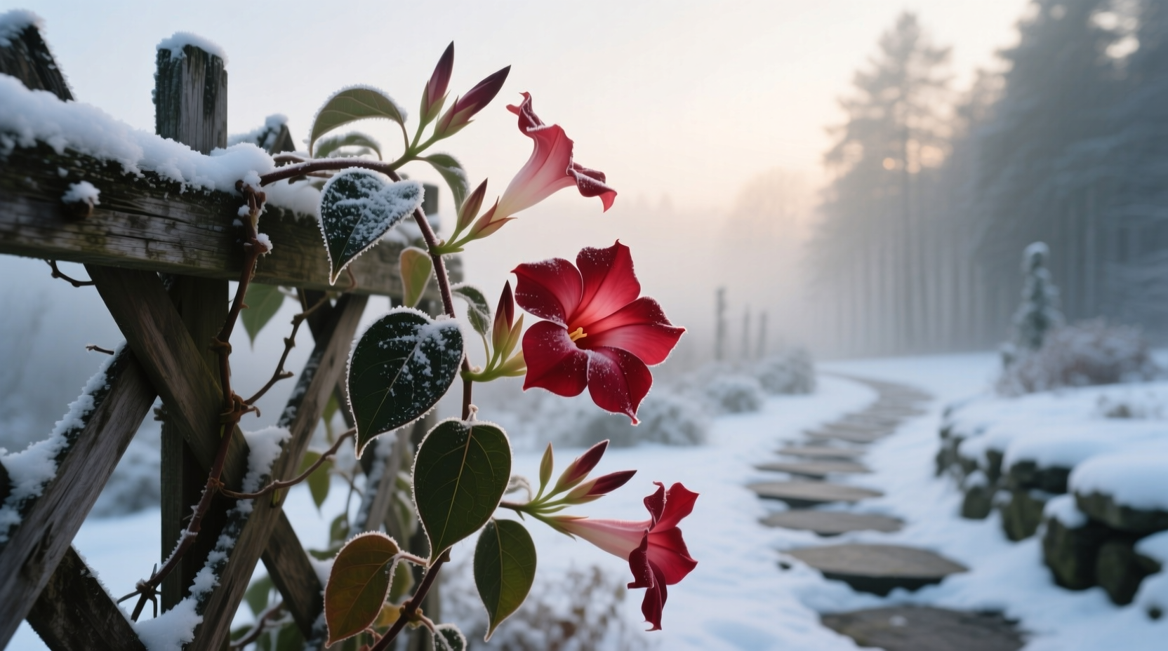 mandevilla in the winter
