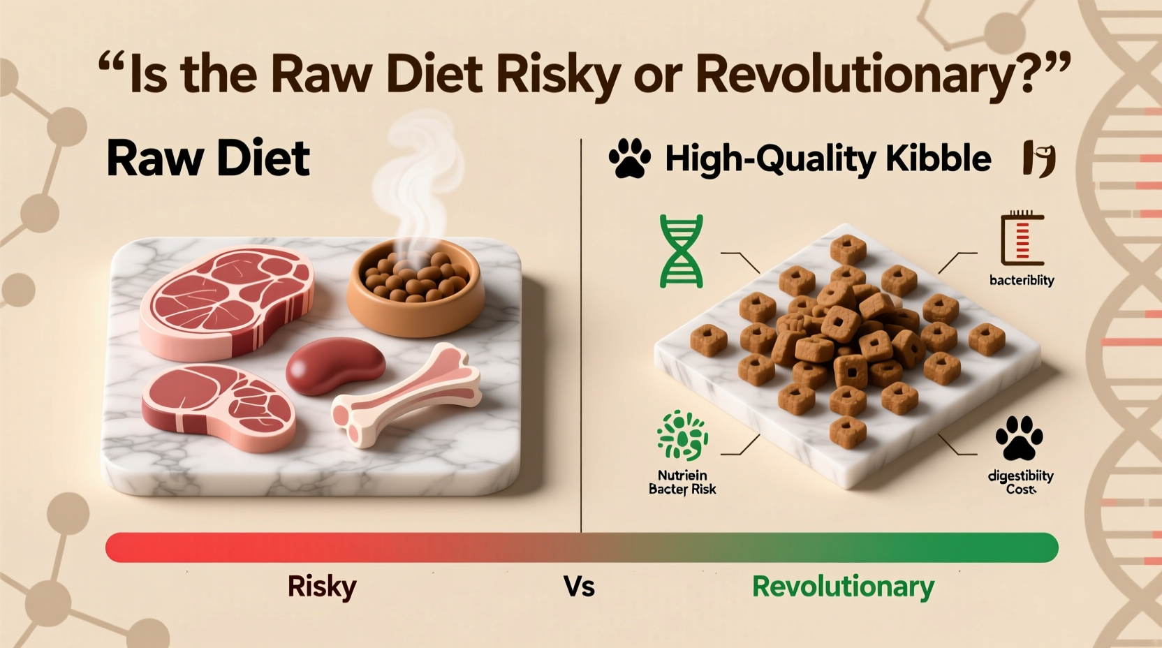 raw dog food vs high quality kibble is the raw diet risky or revolutionary