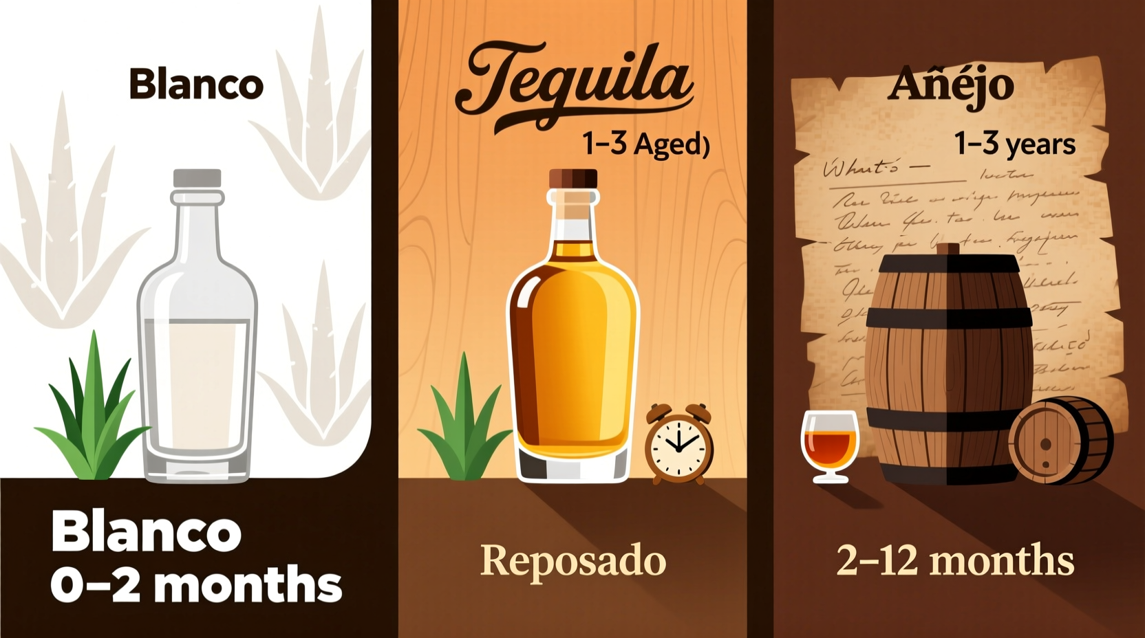 Tequila Aging Levels Blanco Reposado Añejo What’s The Real Difference