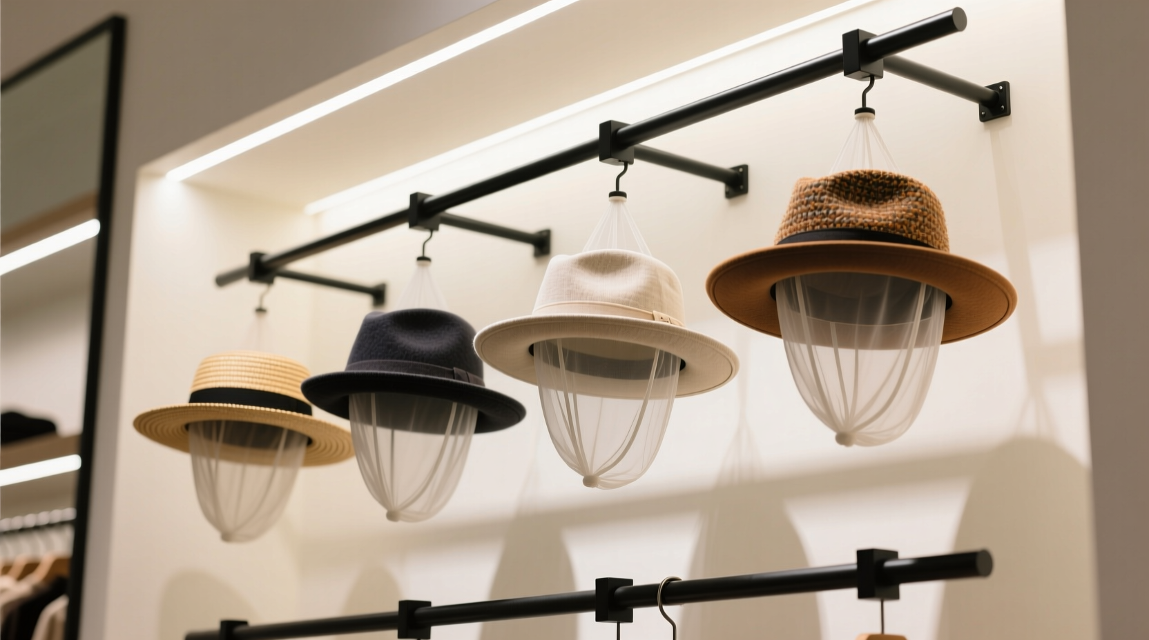 closet organization tips hat shape preservation