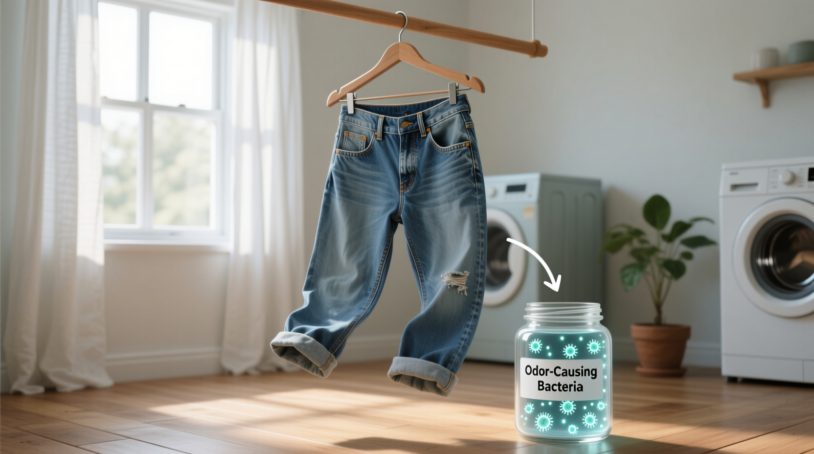 does freezing jeans really kill odor