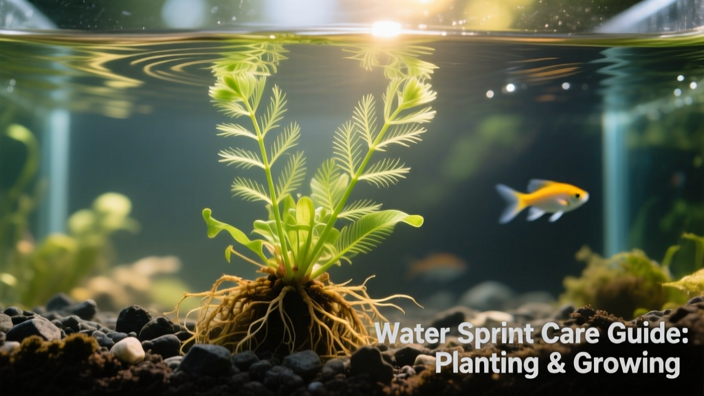 Water Sprite growing both as a floating plant and rooted in substrate, showing contrasting growth forms