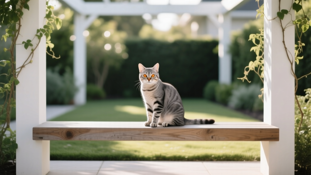 Why Cats Sit on the Garden Arbor Bench