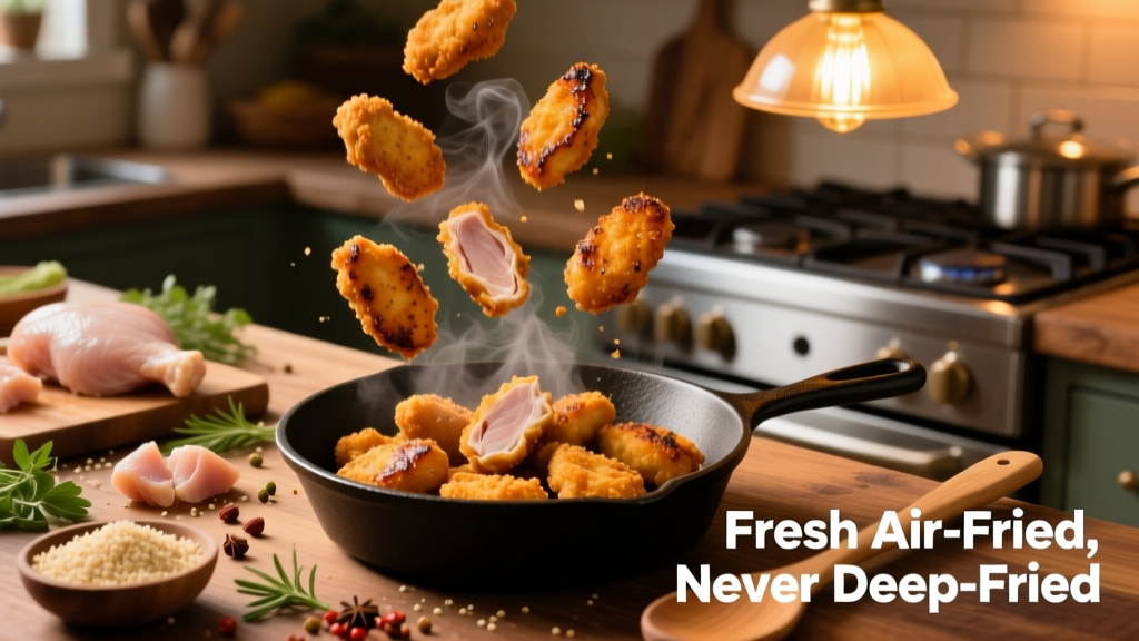 Air Fried Grilled Chicken Nuggets: Crispy & Juicy