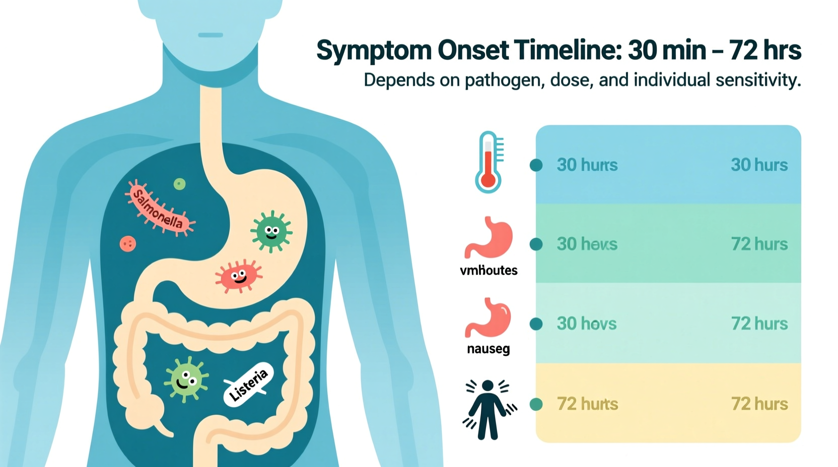 how fast can food poison hit