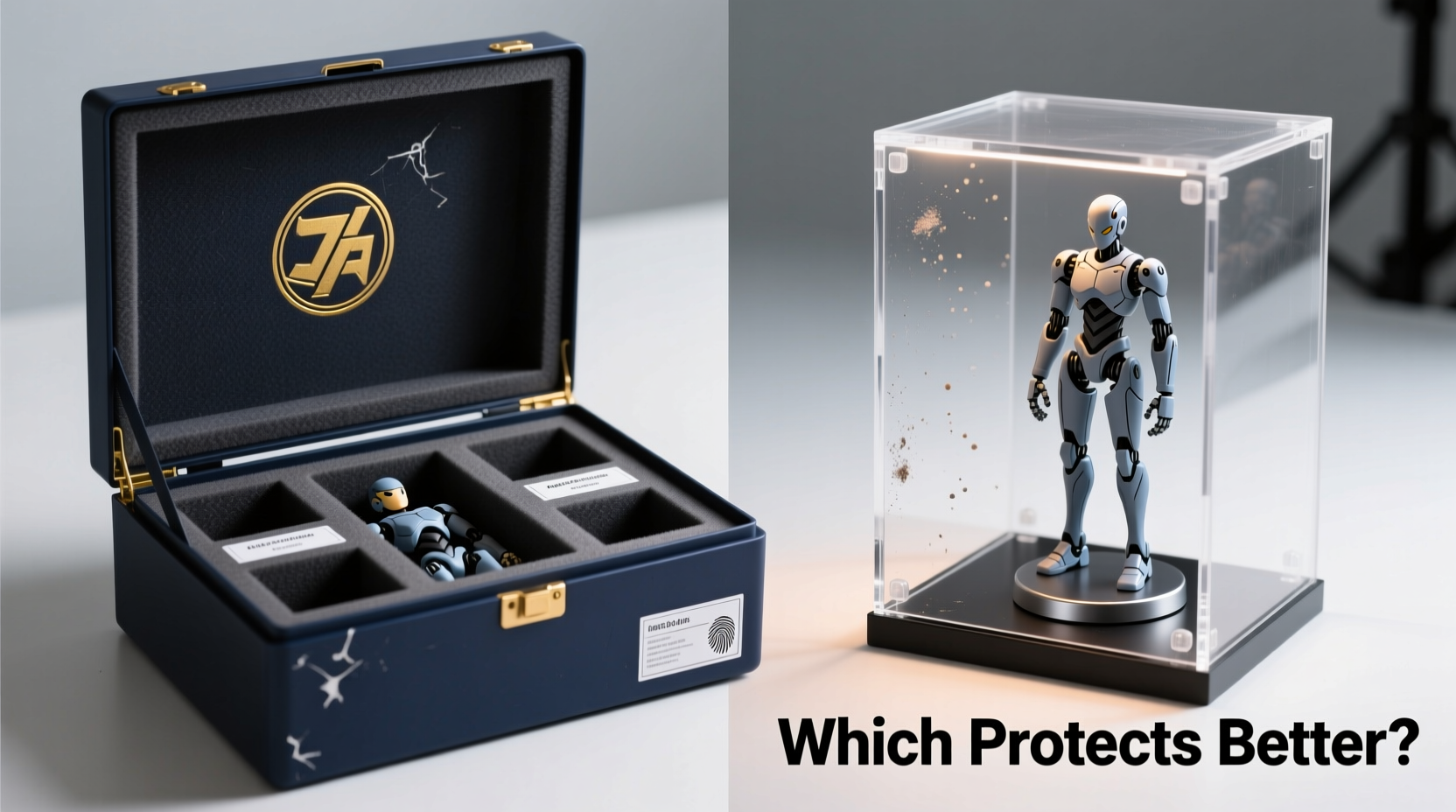 anime merch storage boxes vs display cases which protects collectibles better