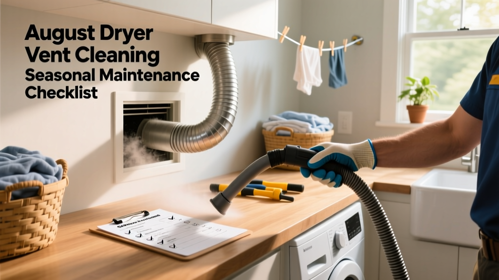 August Dryer Vent Cleaning: Seasonal Maintenance Checklist