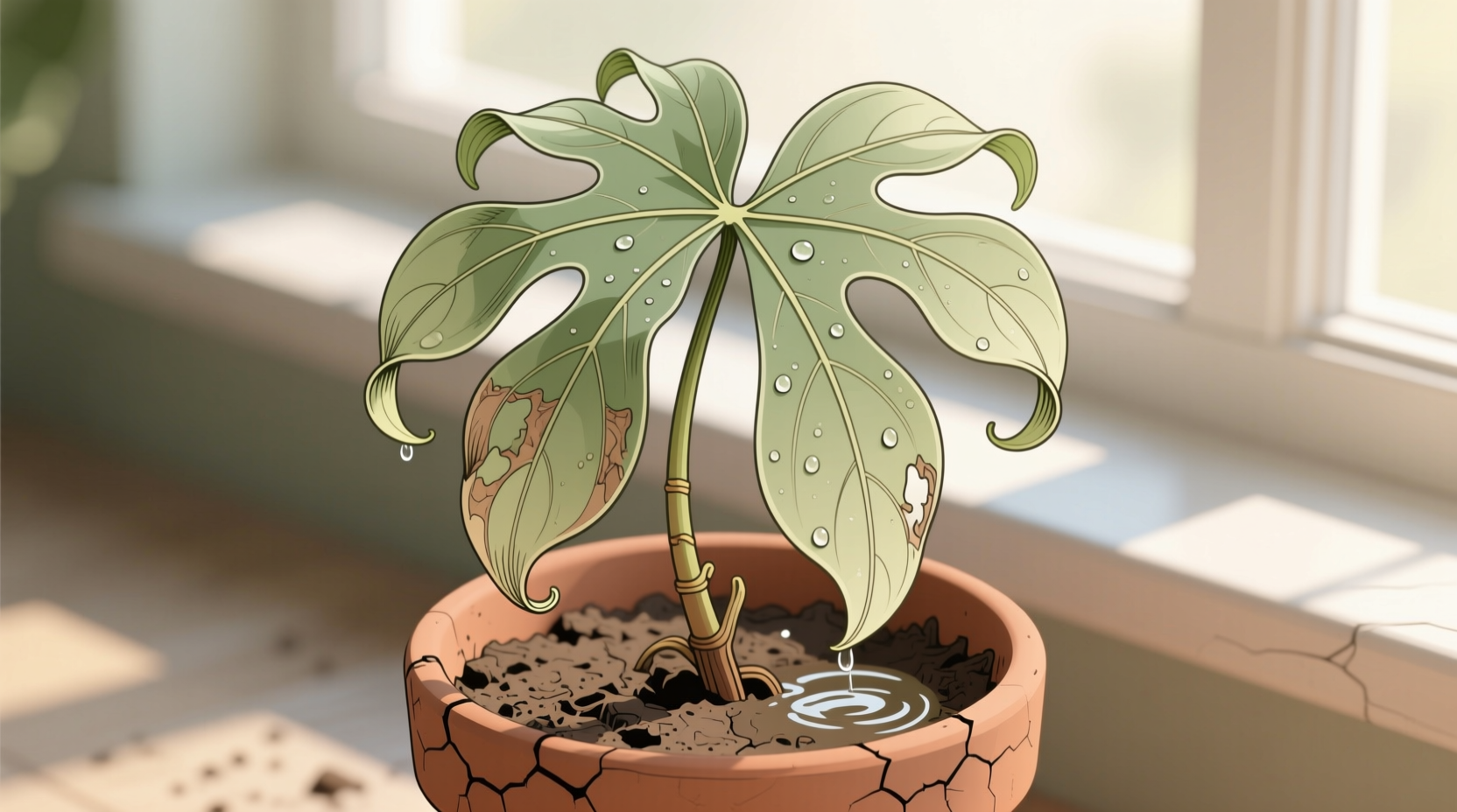 why is my umbrella plant drooping
