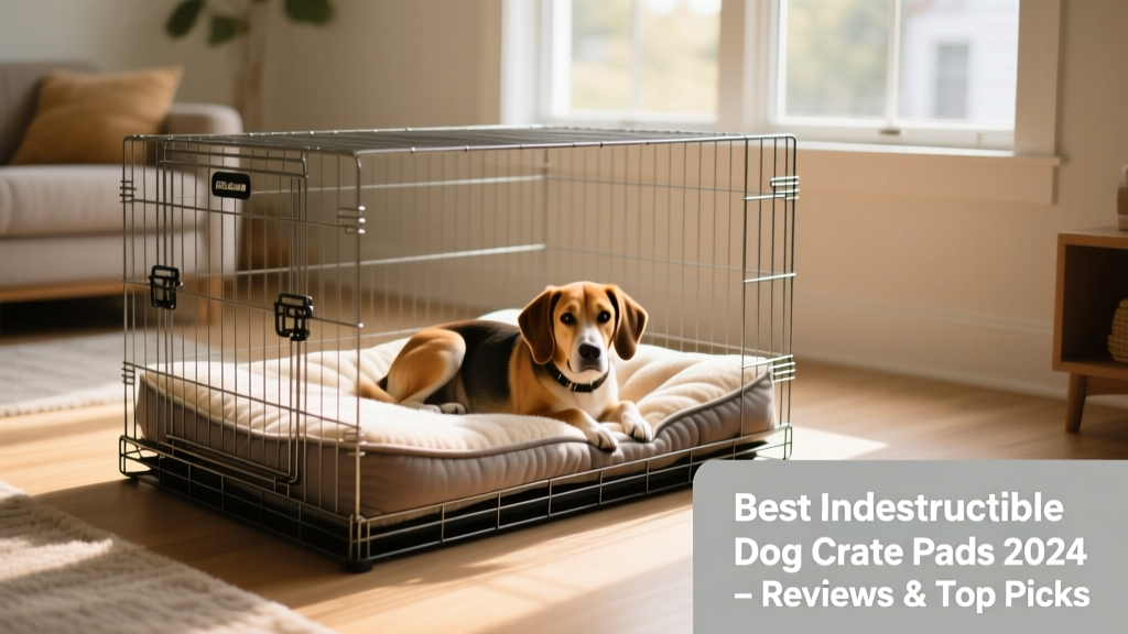 Big Barker pad installed in a metal dog crate, showing snug fit and plush surface