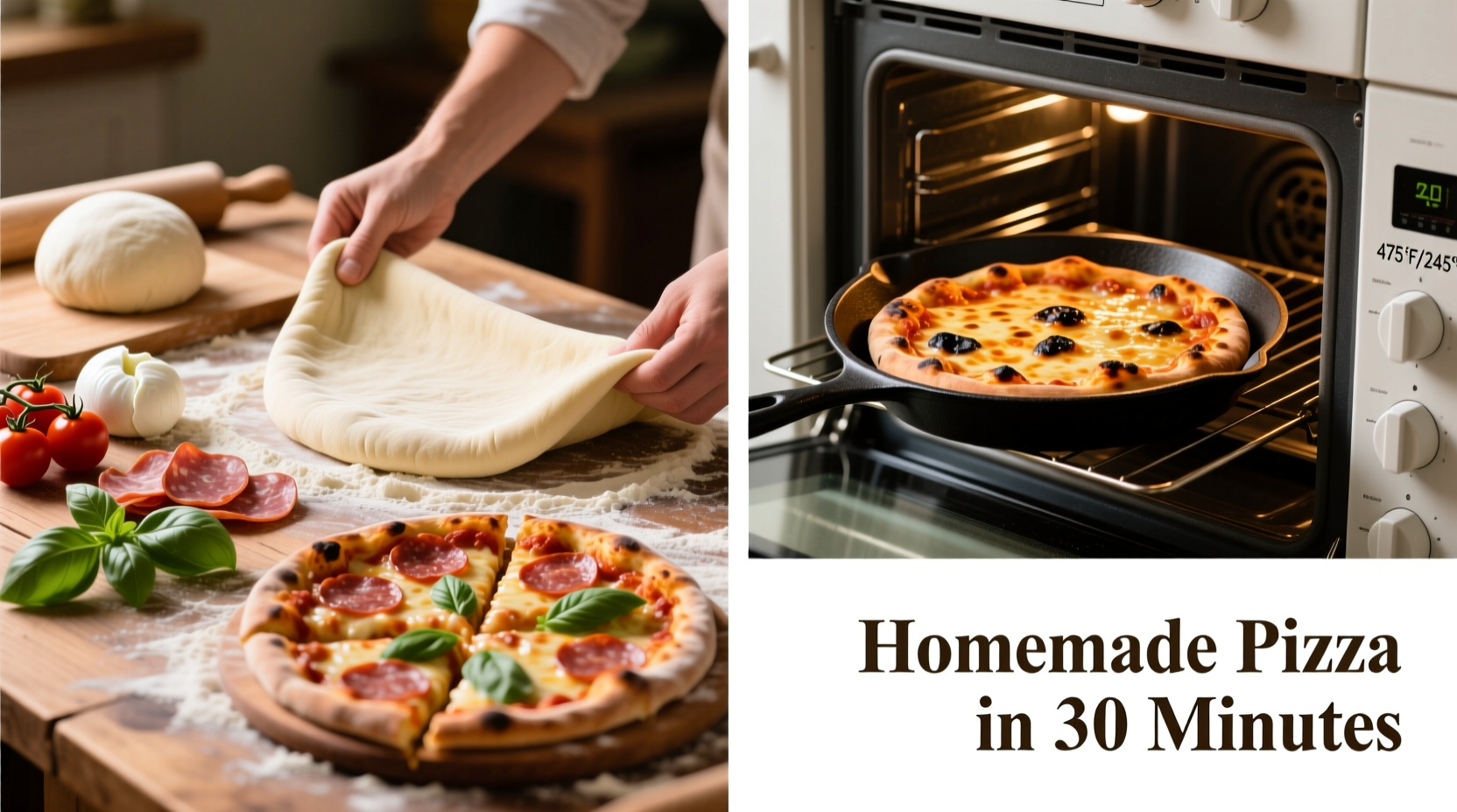 how to cook pizza at home