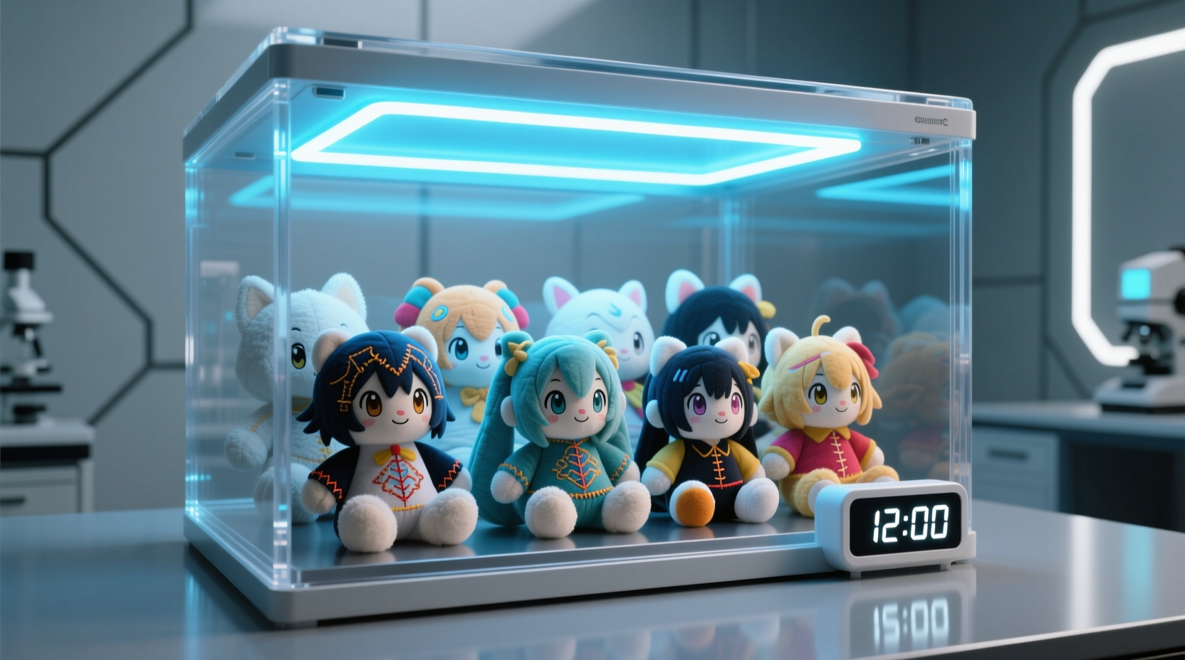 uv disinfection for anime plush toys