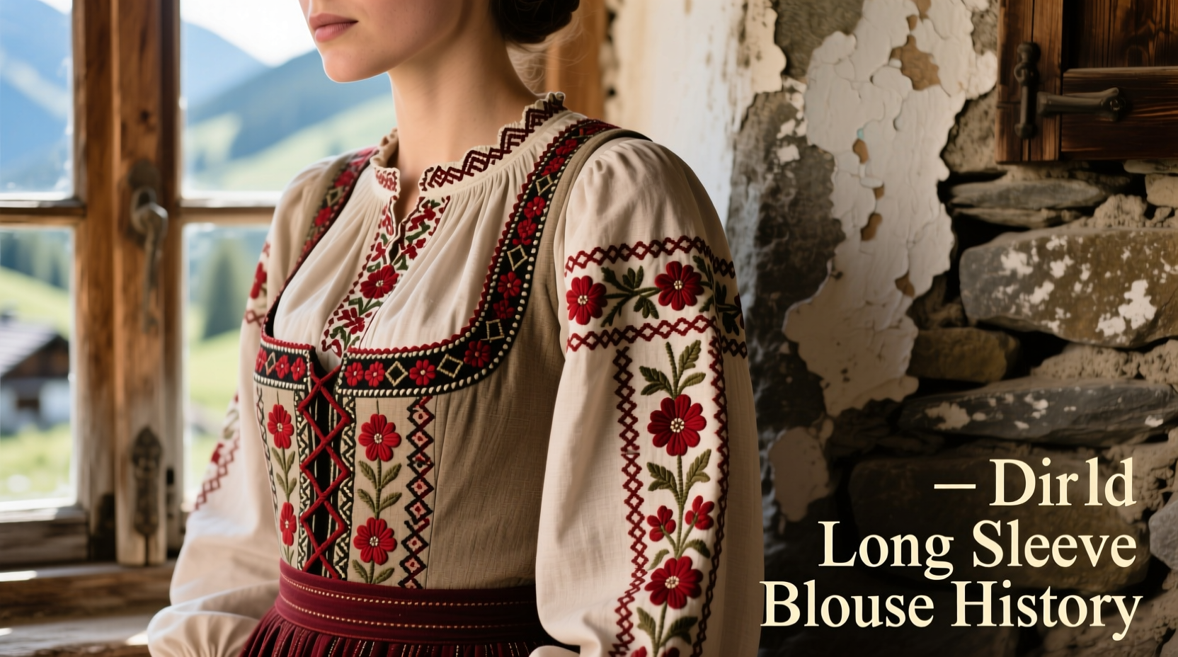 The Dirndl Long Sleeve Blouse: Historical Origins & Alpine Evolution