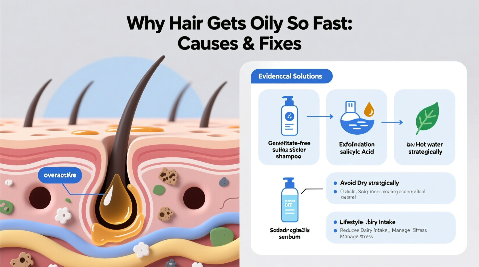 why is my hair getting oily one day after washing causes and solutions