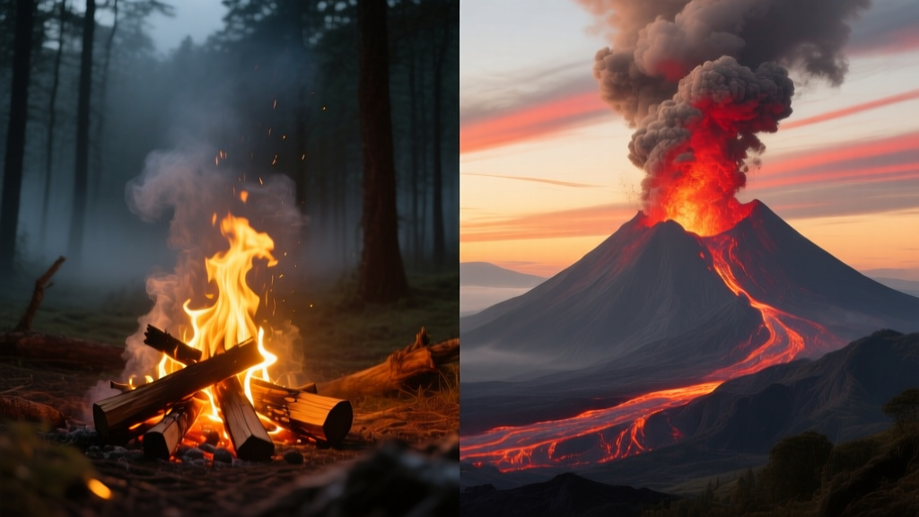 Fire vs Volcano: Dream Symbol Comparison