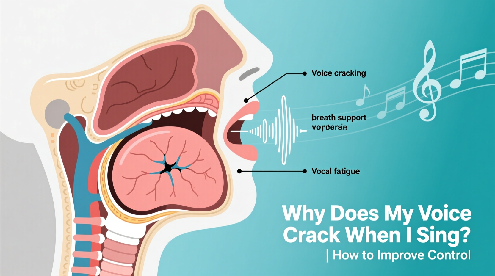 why does my voice crack when i sing how to improve control