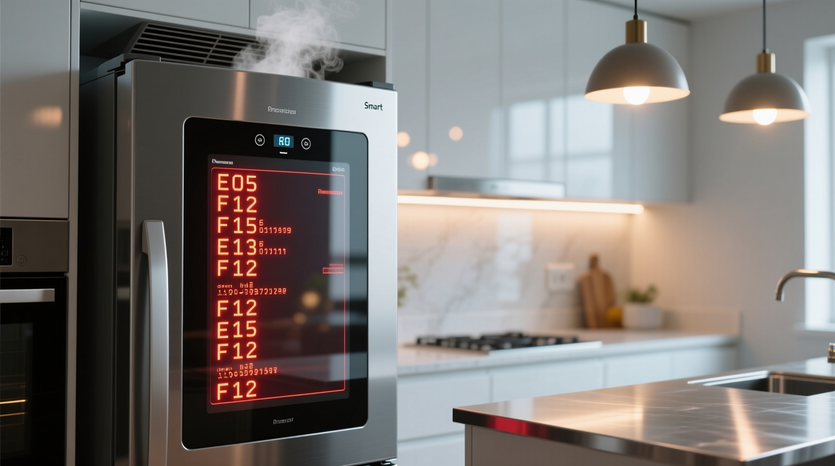 why is my smart fridge showing error codes randomly