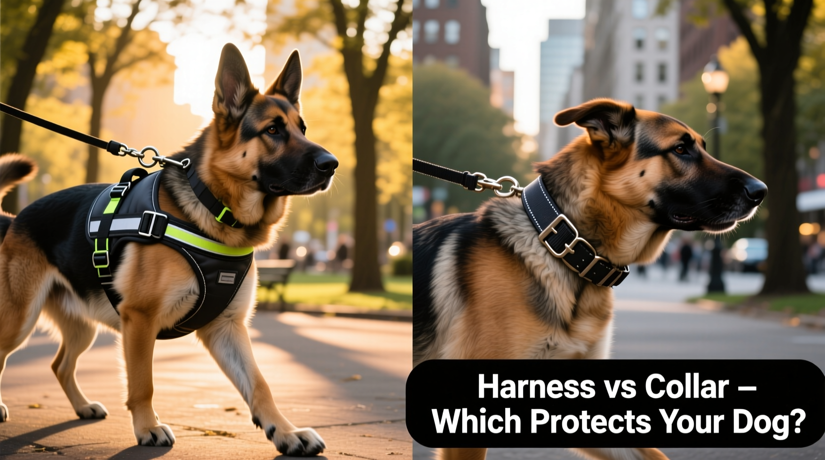harness vs collar for walking a large dog that pulls constantly