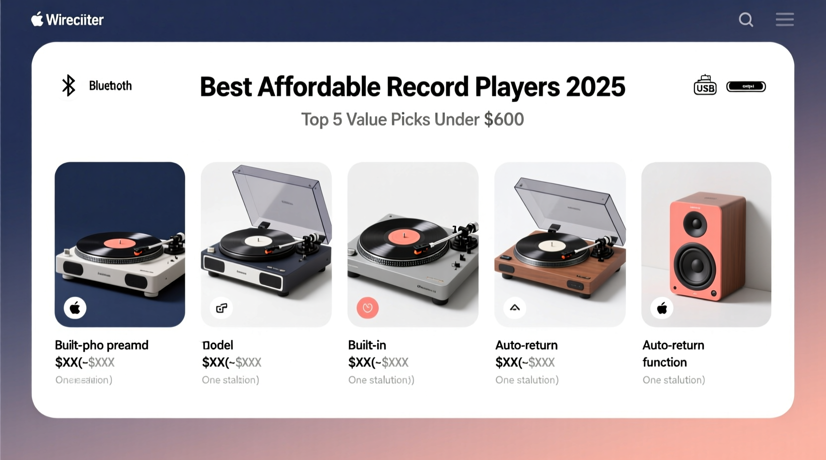 best affordable record player