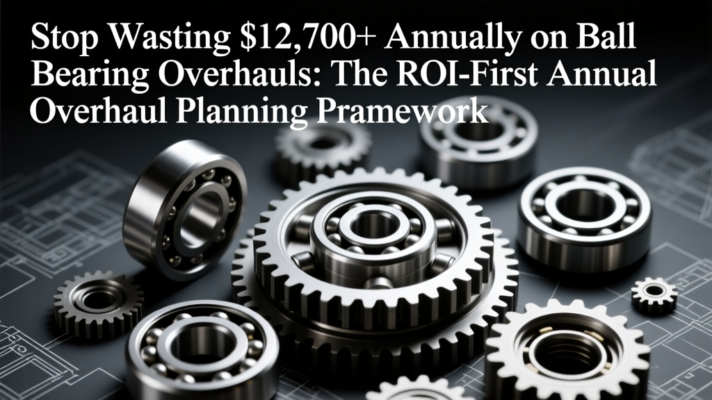Cut Bearing Overhaul Costs by 43%: ROI-First Framework