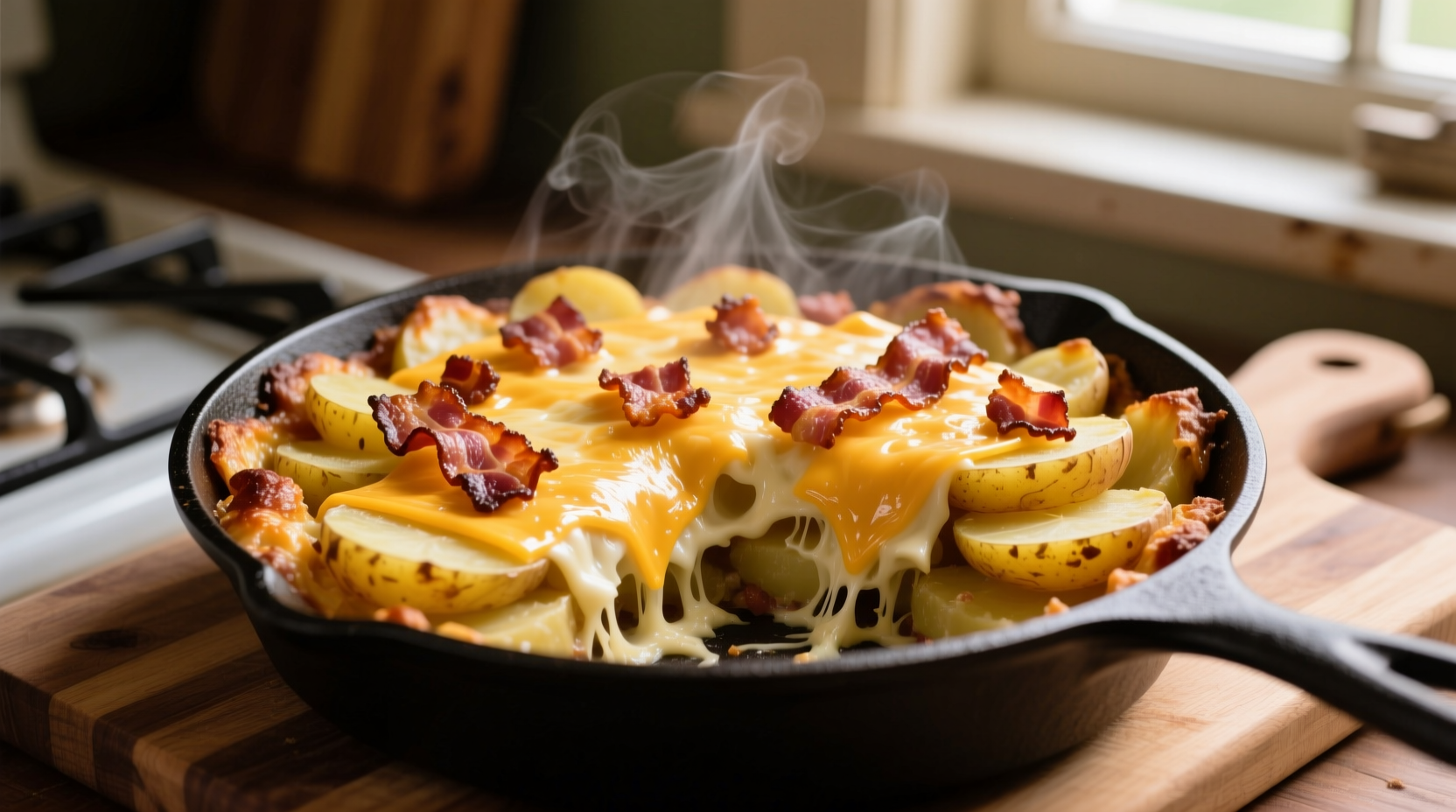 Perfect Cheese and Potato Bake with Bacon Recipe